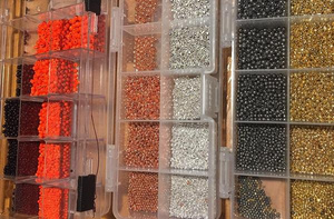 Slotted and Faceted Tungsten Beads back in stock